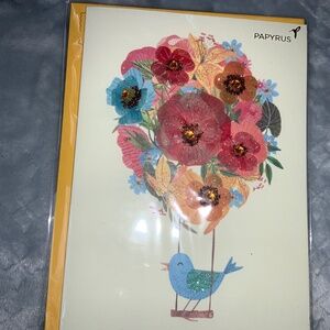 Papyrus Mother’s Day card floral dimensional new